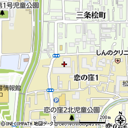 奈良県奈良市恋の窪1丁目2周辺の地図