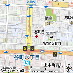 大阪府大阪市中央区谷町5丁目4周辺の地図