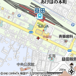 島根県益田市駅前町周辺の地図