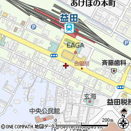 島根県益田市駅前町周辺の地図