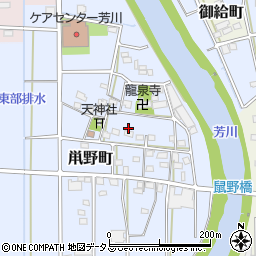 静岡県浜松市中央区鼡野町89周辺の地図
