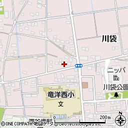 静岡県磐田市川袋1663周辺の地図