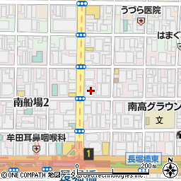 大阪府大阪市中央区南船場1丁目16-13周辺の地図