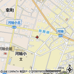 静岡県浜松市中央区河輪町170周辺の地図