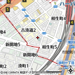 神戸相生郵便局周辺の地図