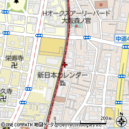 大阪府鍍金工業組合周辺の地図