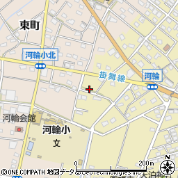 静岡県浜松市中央区河輪町166周辺の地図