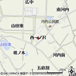 愛知県豊橋市杉山町（西一ノ沢）周辺の地図
