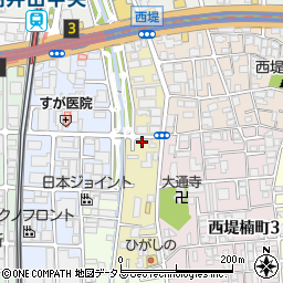 大阪府東大阪市西堤西周辺の地図