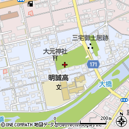 明誠高等学校　研修会館周辺の地図