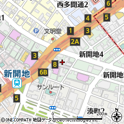 兵庫県神戸市兵庫区新開地周辺の地図