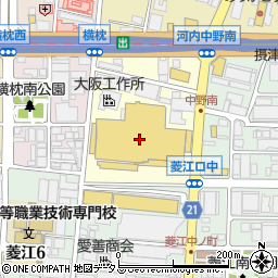 ホームセンターコーナン東大阪菱江店周辺の地図