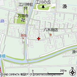 静岡県袋井市湊498-2周辺の地図