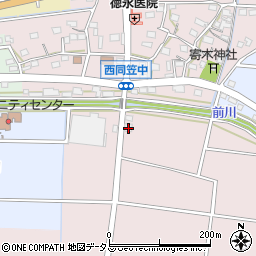 静岡県袋井市西同笠395周辺の地図