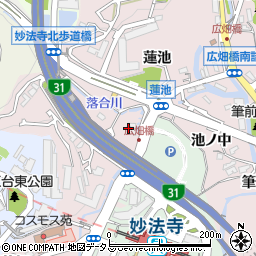 兵庫県神戸市須磨区妙法寺大津江442周辺の地図