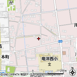 静岡県磐田市川袋518周辺の地図