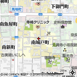 奈良県奈良市南城戸町周辺の地図