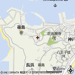 愛知県南知多町（知多郡）篠島（照浜）周辺の地図