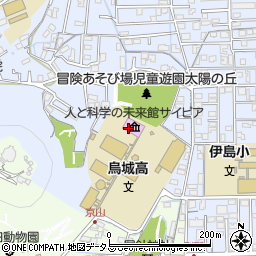 岡山県生涯学習センター周辺の地図