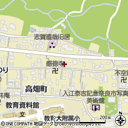奈良教育大学国際学生宿舎周辺の地図