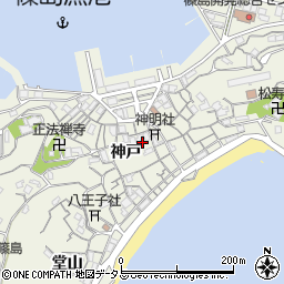 愛知県知多郡南知多町篠島神戸周辺の地図