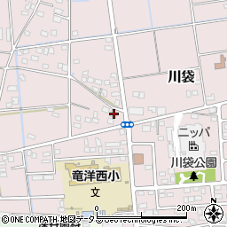 静岡県磐田市川袋1657-1周辺の地図