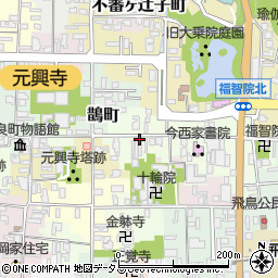 奈良県奈良市公納堂町周辺の地図