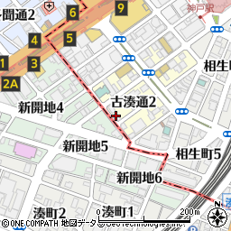 原水爆禁止　兵庫県協議会周辺の地図