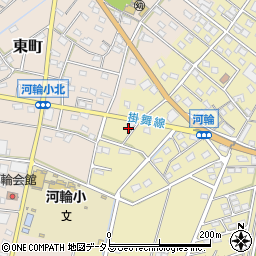 静岡県浜松市中央区河輪町168周辺の地図