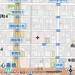 大阪府大阪市中央区南船場3丁目7周辺の地図