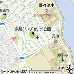 新沢野集会所周辺の地図