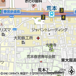 クラウンハイム東大阪周辺の地図