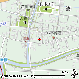 静岡県袋井市湊498周辺の地図