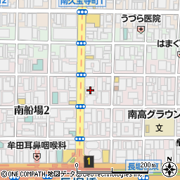大阪府大阪市中央区南船場1丁目16-20周辺の地図