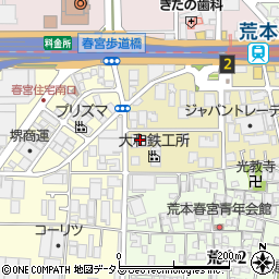 コスモ東大阪ステーションアベニュー周辺の地図