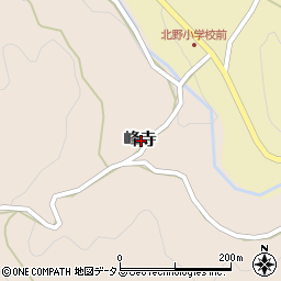 奈良県山辺郡山添村峰寺周辺の地図