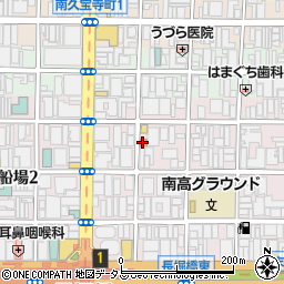 大阪南船場一郵便局 ＡＴＭ周辺の地図