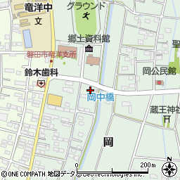 静岡県磐田市岡865-6周辺の地図