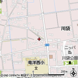 静岡県磐田市川袋1657-3周辺の地図