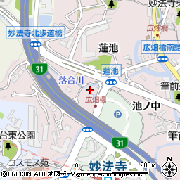 兵庫県神戸市須磨区妙法寺大津江443周辺の地図