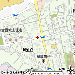 中城山周辺の地図
