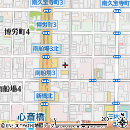 ダイソー心斎橋店周辺の地図