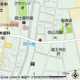 静岡県磐田市岡284-3周辺の地図