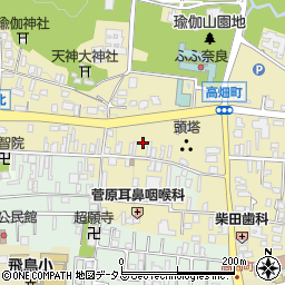 奈良県奈良市高畑町933-8周辺の地図
