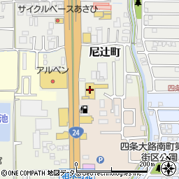 イエローハット奈良店周辺の地図