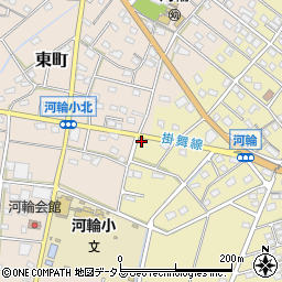 静岡県浜松市中央区河輪町162周辺の地図