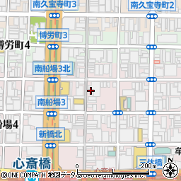 大阪府大阪市中央区南船場3丁目7-22周辺の地図