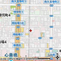 心斎橋内科皮膚科クリニック周辺の地図