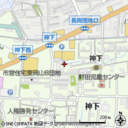 岡山県岡山市中区神下473-4周辺の地図