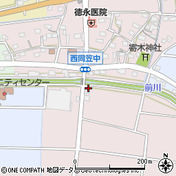 静岡県袋井市西同笠394周辺の地図